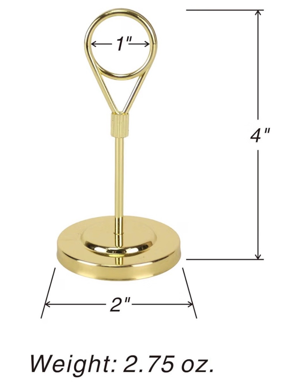 Gold Table Number Holders, set of 23